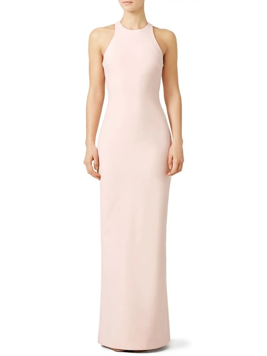 Elizabeth and James Dresses & Skirts - Elizabeth and James Blush Orley Bow Back Maxi Gown size 2 in excellent condition